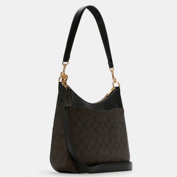 ✨RELISTING 🆕NEW Georgie Coach Hobo In Signature Canvas - Picture 2 of 5